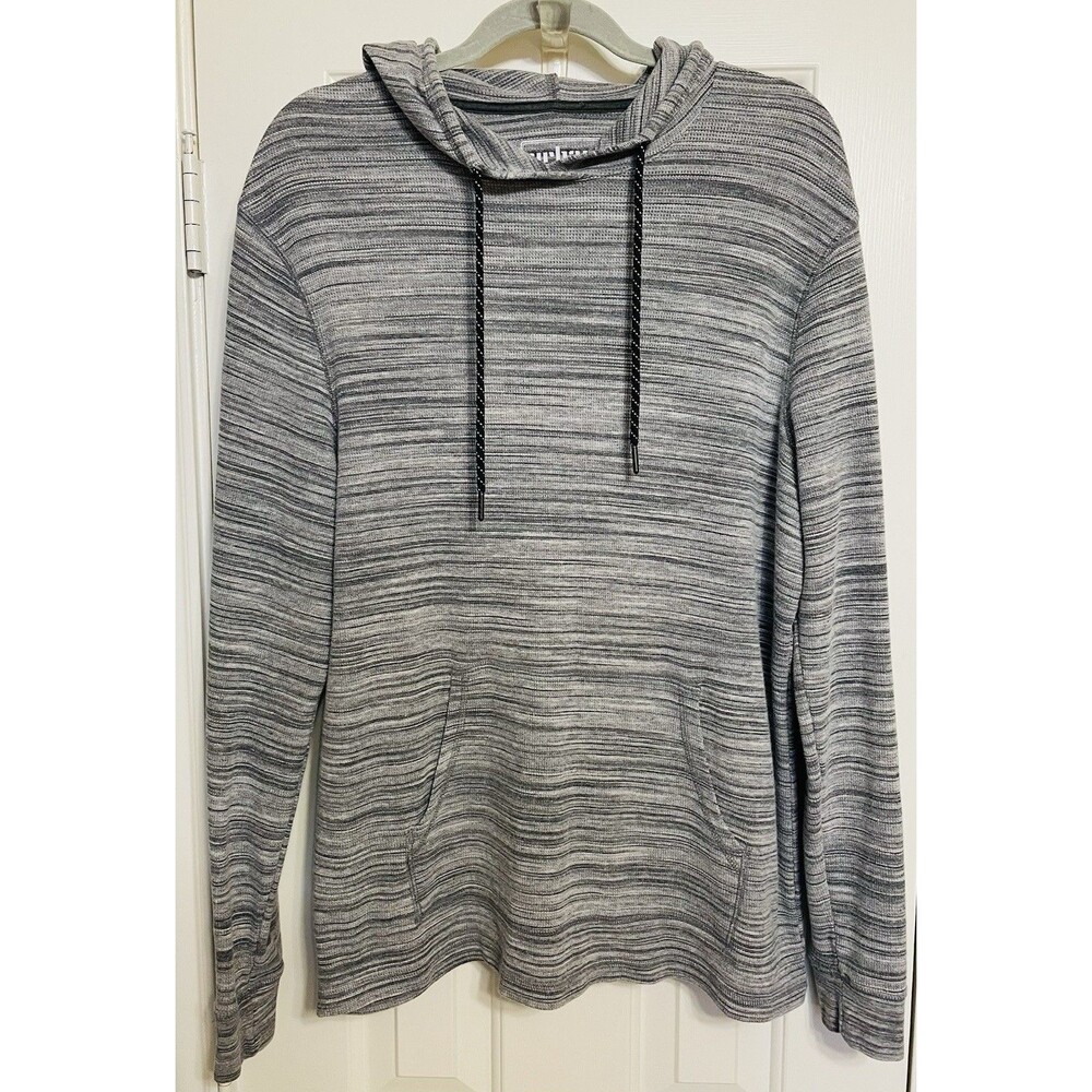 Urban Pipeline Men’s Pullover Hoodie Kangaroo Pocket Gray Size Large Long Sleeve